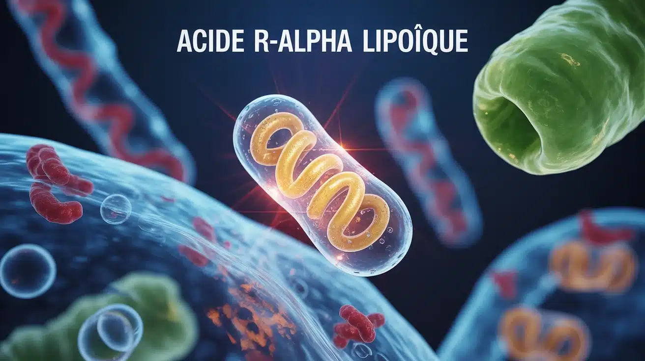 acide r alpha lipoique molécule stylisée