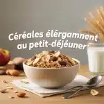 cereales completes au petit dejeuner bol granola fruits