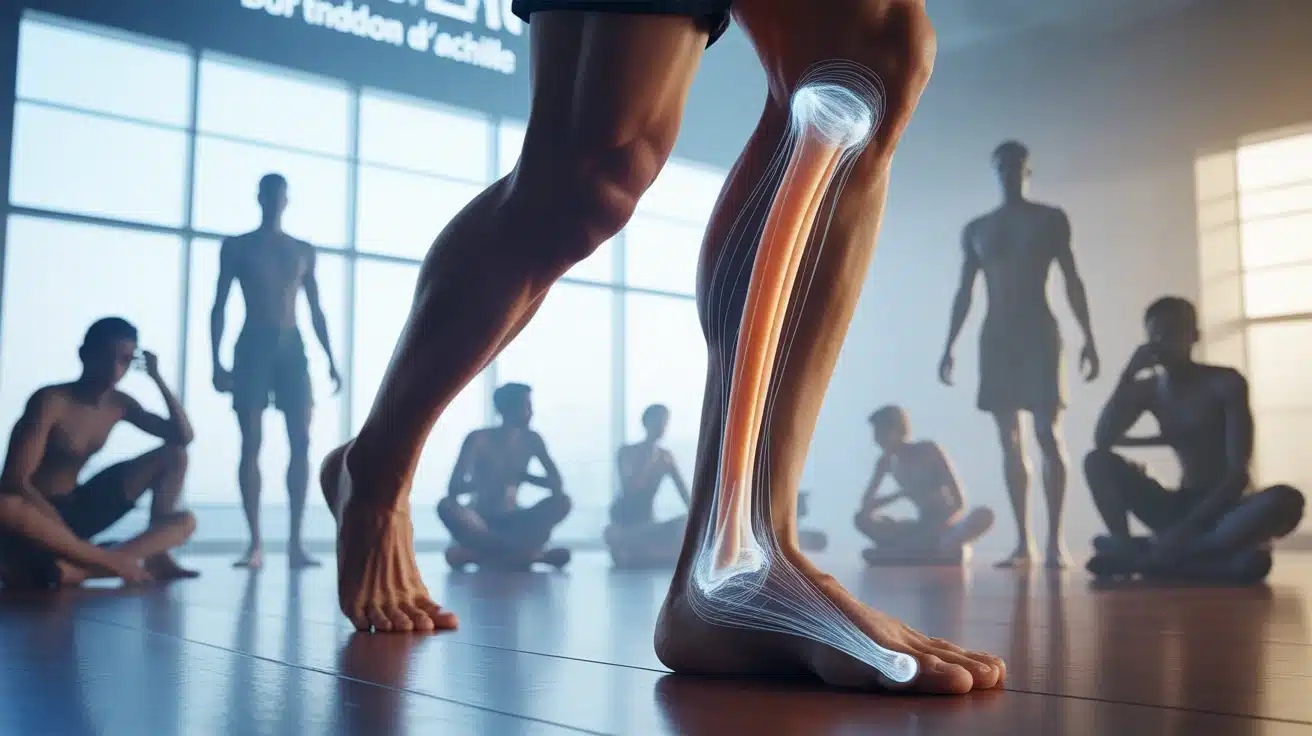 douleurs au tendon d achille illustration moderne