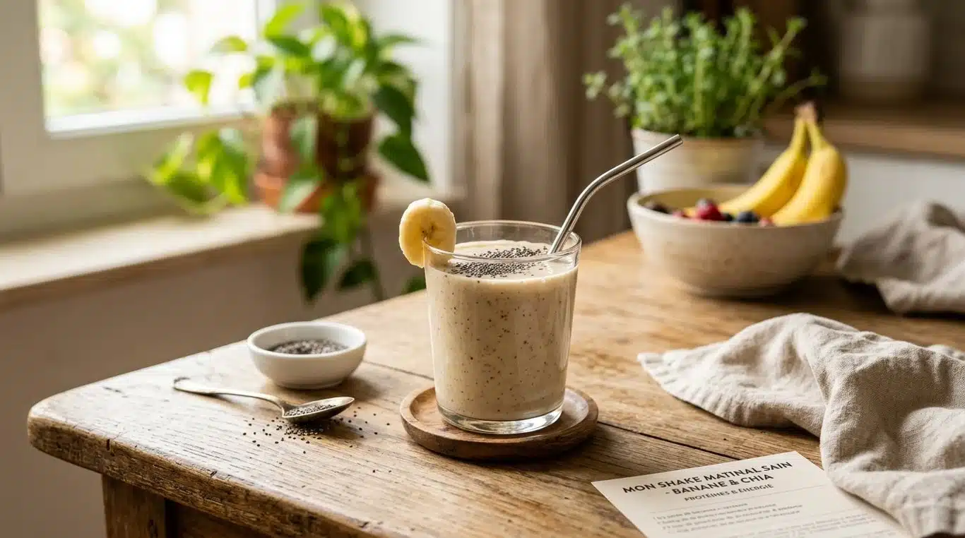 Shake protéiné maison pour la prise de masse