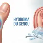hygroma genou genouillère glace illustration