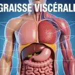 perdre la graisse viscerale coupe torse humain infographie