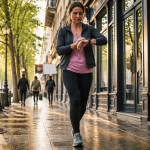 6000 pas par jour femme marche en ville
