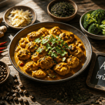 aliments brûle graisse plat curry et ingrédients frais