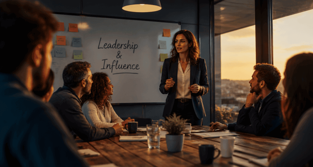 citation leadership tableau blanc salle de réunion