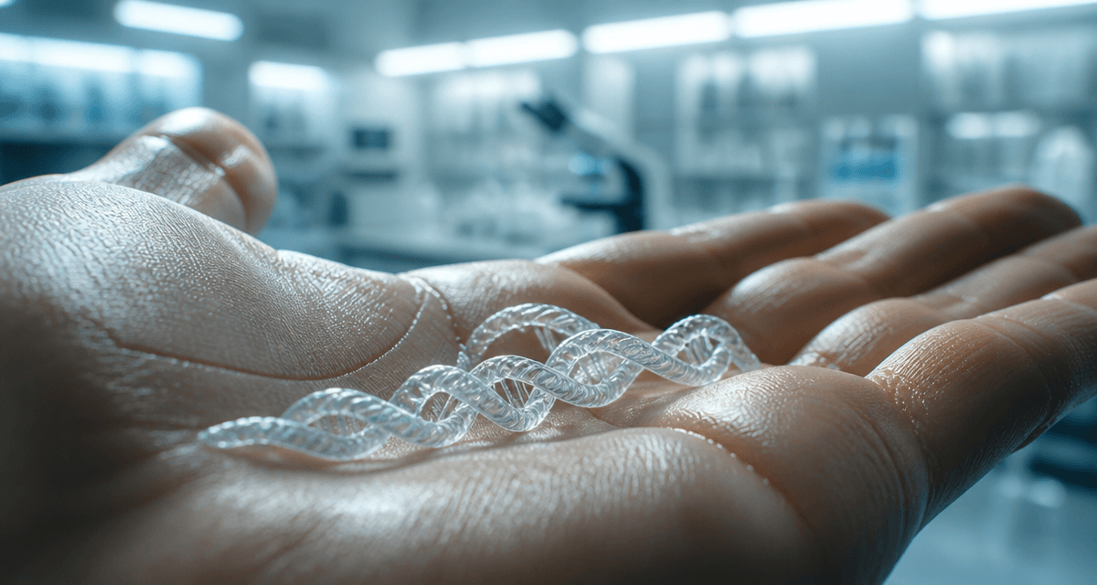 collagene de type 1 sur main en laboratoire