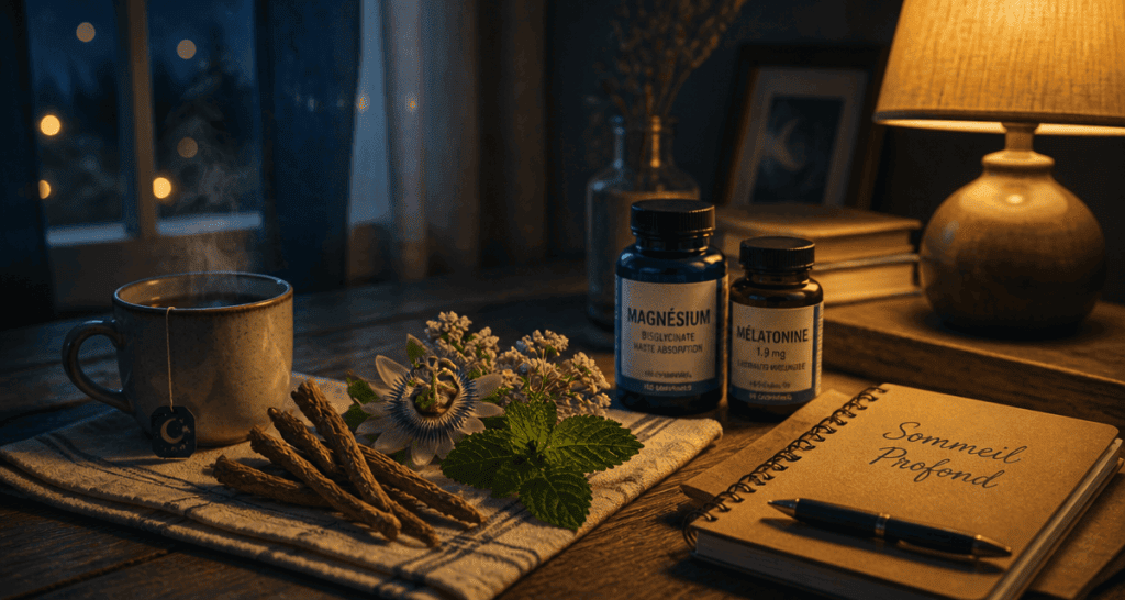 complements alimentaires pour dormir sur table nocturne