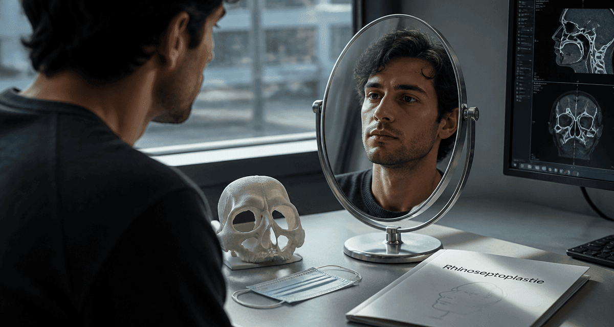 deviation cloison nasale avant apres patient scanner