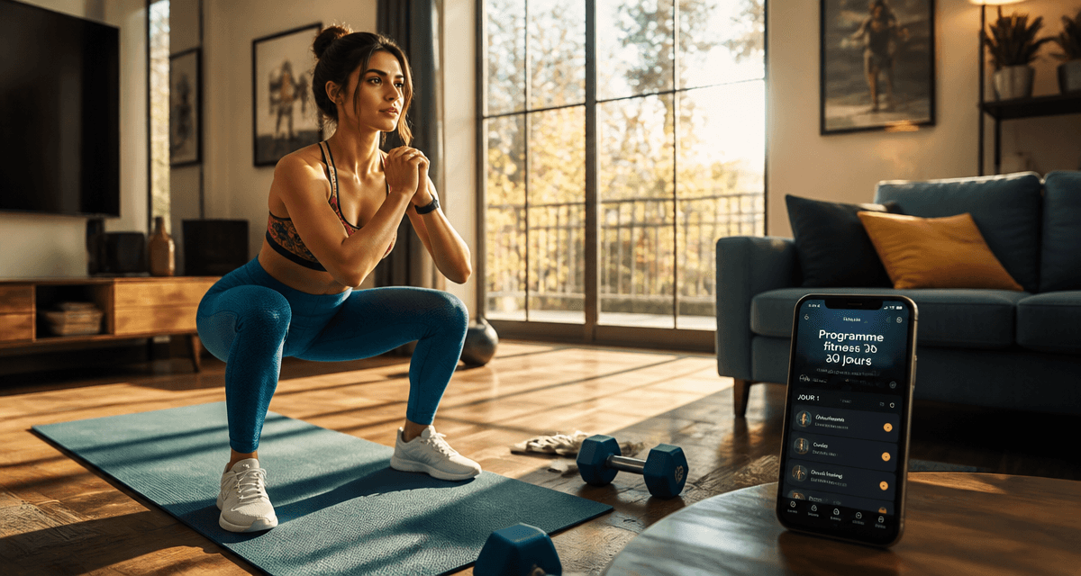 Femmes fitness squat salon