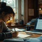etudiant ecrit lettre de motivation pour une ecole