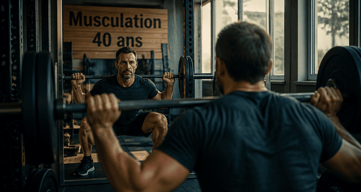 musculation homme 40 ans squat effort