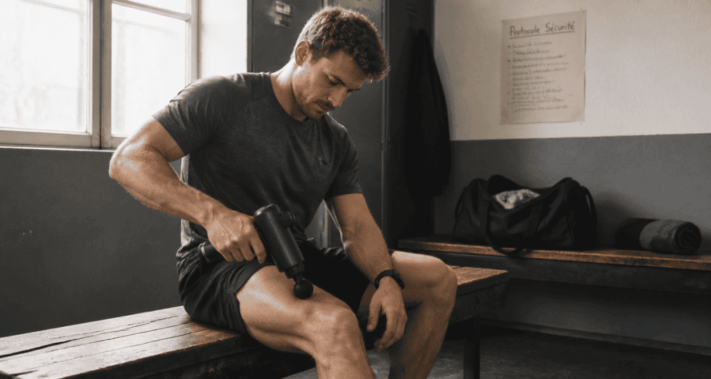 pistolet massage avis kiné sportif vestiaire