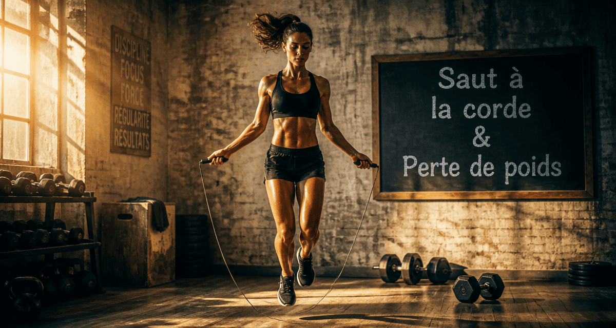 Saut a la corde et perte de poids en salle