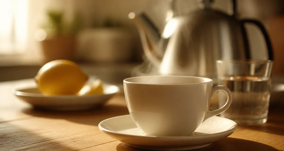 Boire de l eau chaud le matin : tasse d’eau chaude à 49-65°C