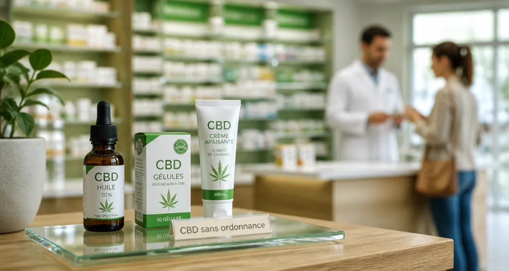 cbd en pharmacie sans ordonnance flacon gelules creme