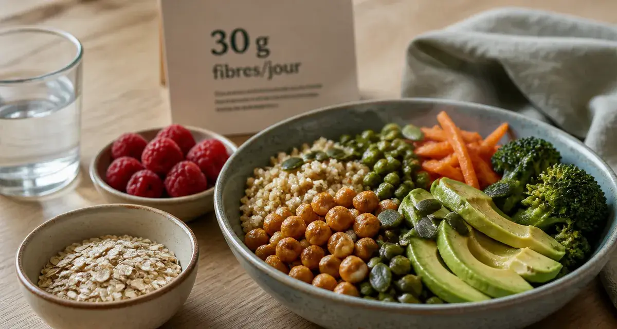Combien de gramme de fibre par jour ? Bowl fibres 30 g, ingrédients riches en fibres