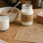 Lait sans lactose c est quoi : deux verres et pot, goût plus sucré