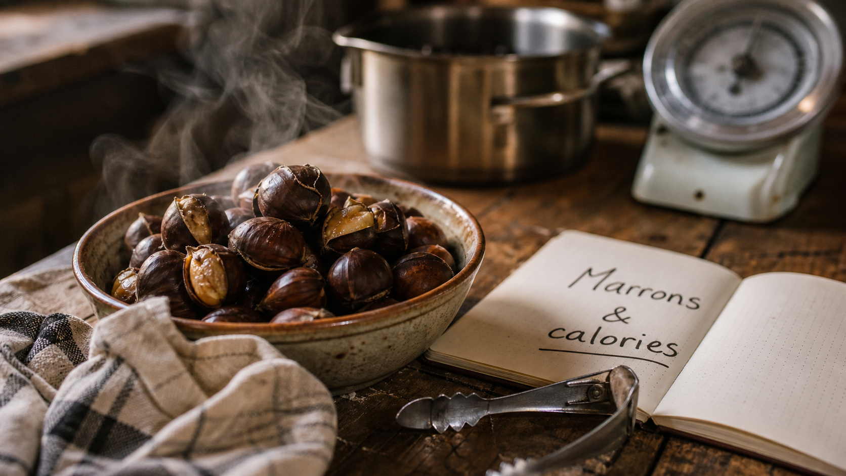 Les marrons font ils grossir : bol de marrons grillés et calories