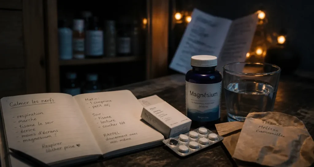Médicament pour calmer les nerfs : comprimés, magnésium et tisane anti-anxiété