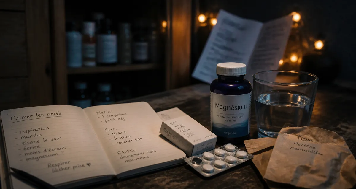 Médicament pour calmer les nerfs : comprimés, magnésium et tisane anti-anxiété