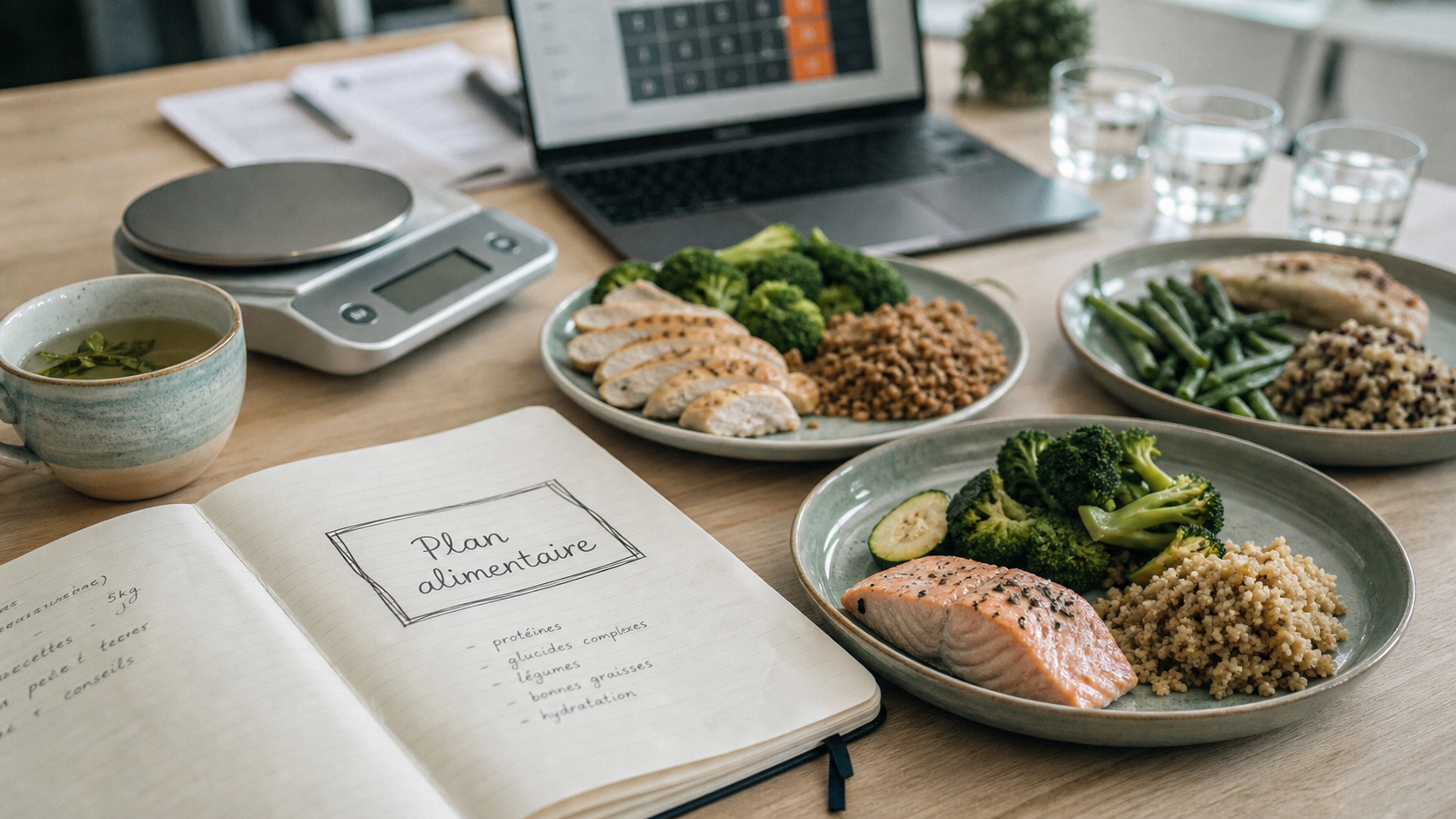Plan alimentaire pour perte de poids : menus types