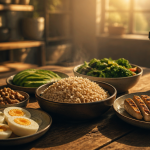 prise de masse musculaire aliments sur table