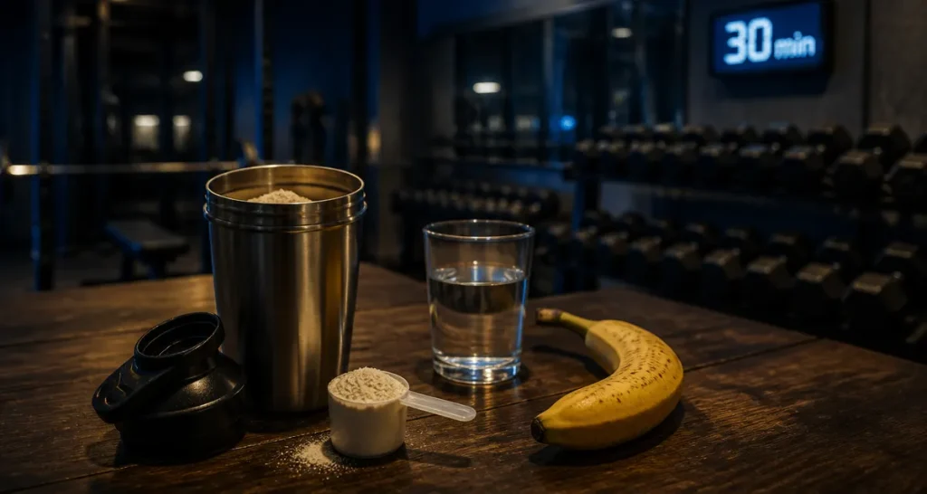 Quand prendre de la whey : shaker et timing sport