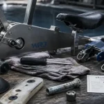 Vélo aquabike occasion : usure critique visible sur pièces