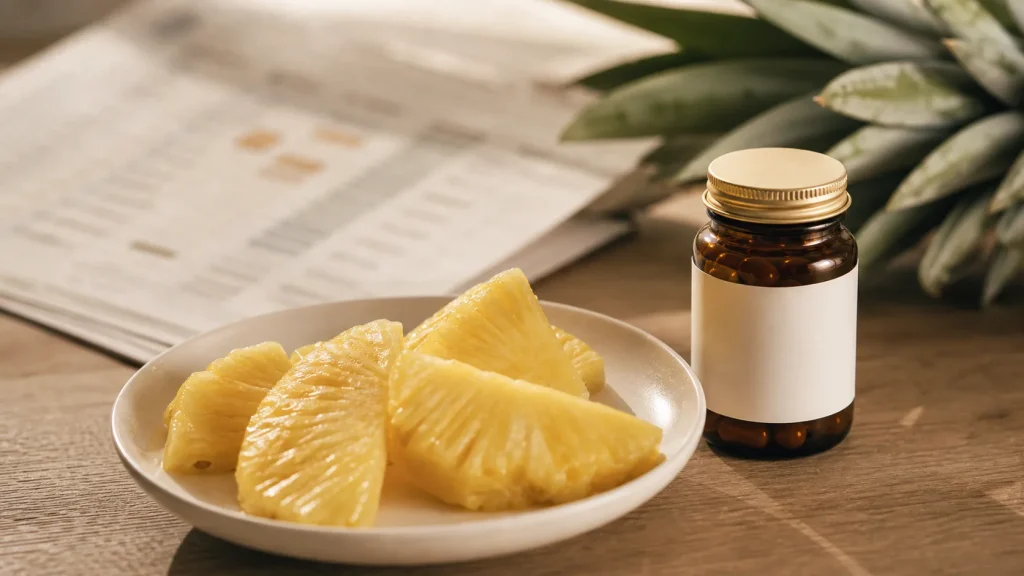 bromélaïne perte de poids, ananas et complément alimentaire