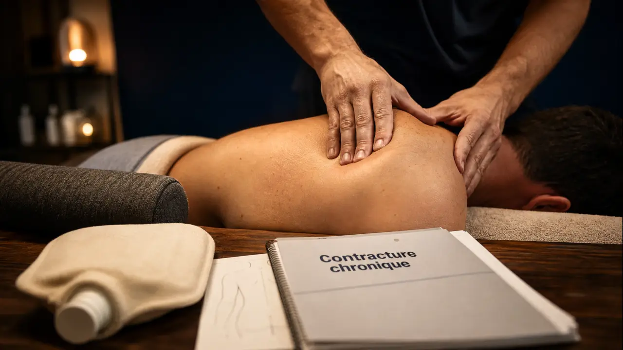 Contracture musculaire qui dure des mois : soins en kinésithérapie, trapèze et posture
