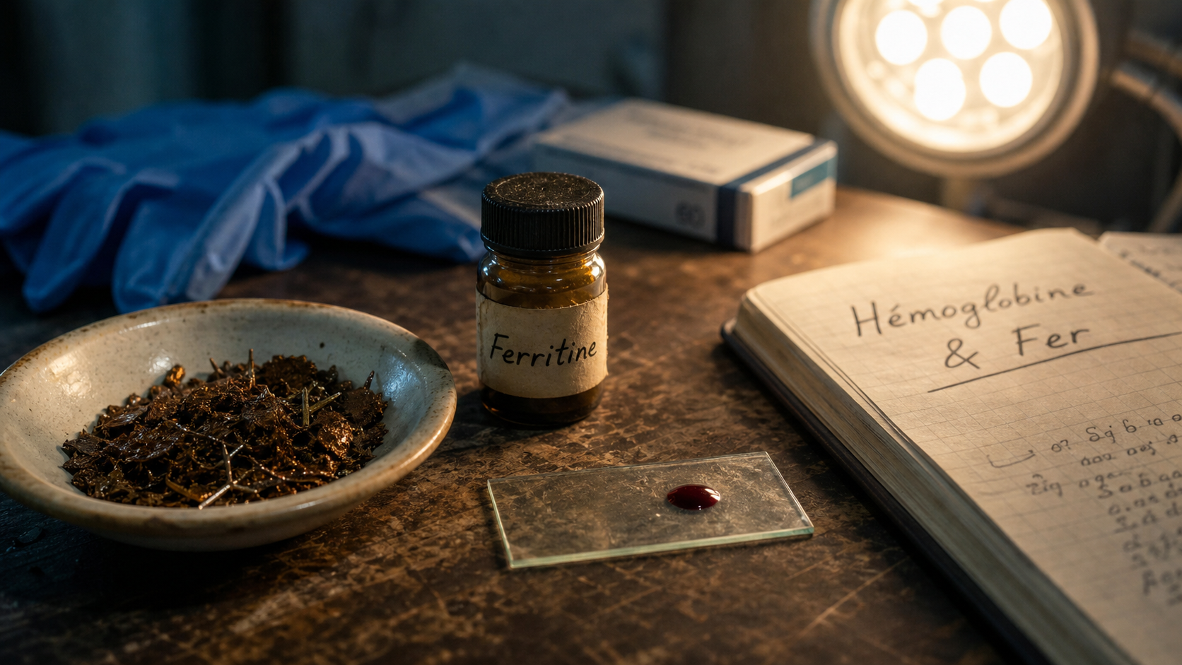 A quoi sert le fer dans le sang : fer, hémoglobine, ferritine et échantillon de sang