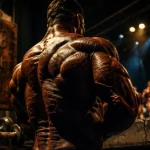 Homme le plus muscle du monde en salle de musculation, bodybuilding