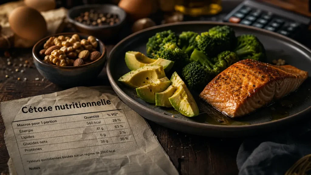 Régime keto : 70-80 % de lipides, cétose nutritionnelle et aliments compatibles