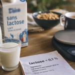 Lait sans lactose danger : lactose < 0,1 % sur étiquette