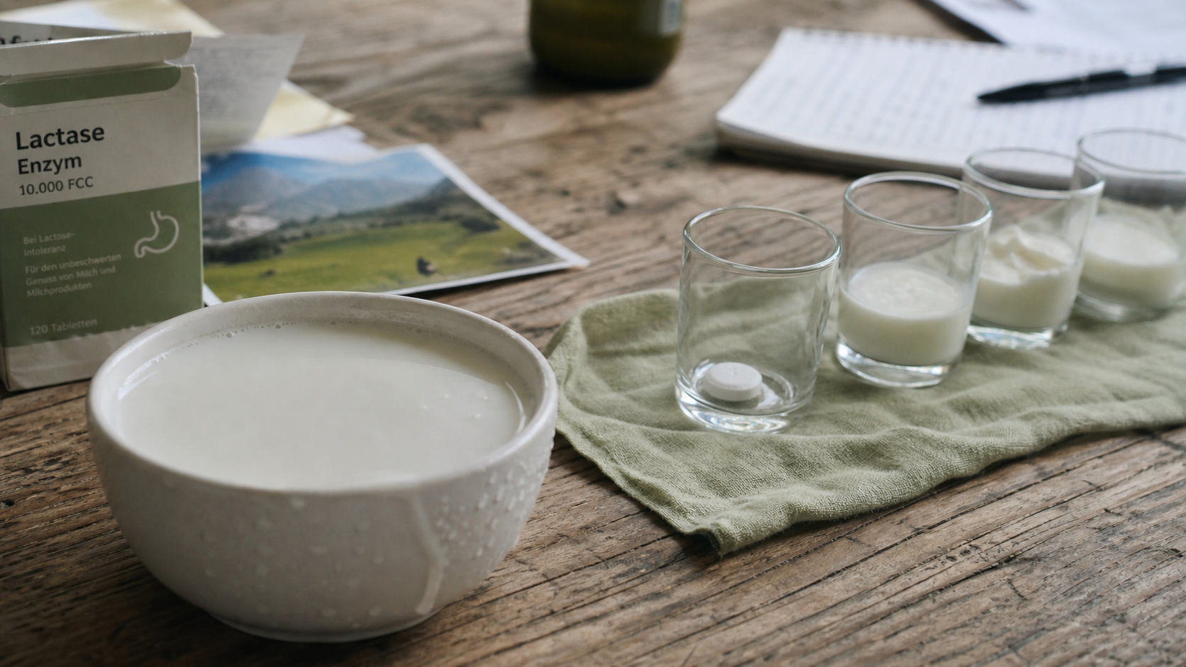 Le lactose c est quoi : lait, lactase et yaourt
