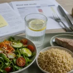 Menu anti-cholestérol et perte de poids : assiette fibres et thon
