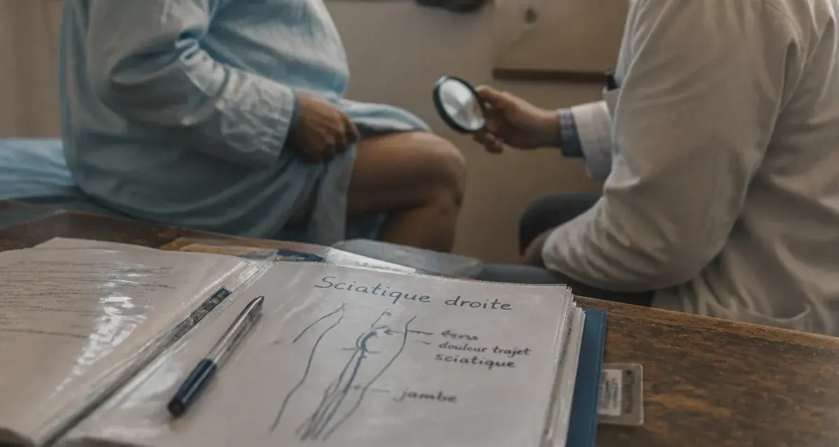 Nerf sciatique droite ou gauche : schéma et consultation médicale