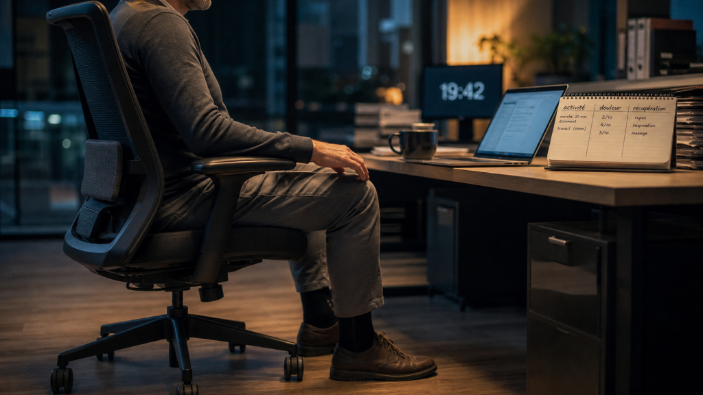 Peut on travailler avec une sacro-iliite : chaise réglable au bureau