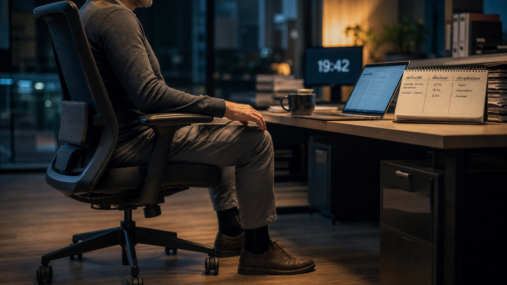 Peut on travailler avec une sacro-iliite : chaise réglable au bureau