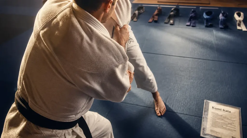 Prise judo sur tatami : kumi-kata