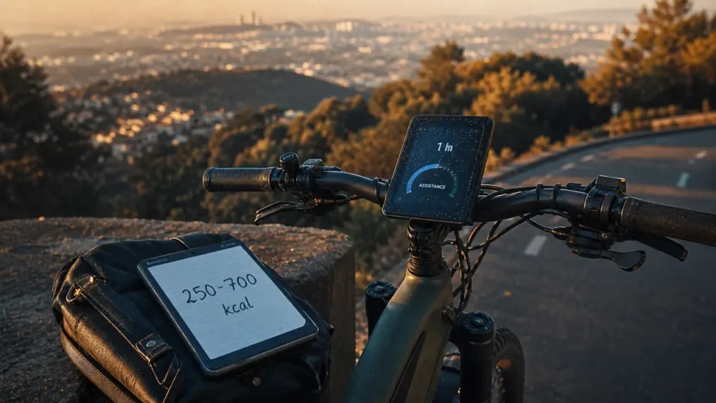 1h de vélo : 250 à 700 kcal selon l’intensité, le poids et l’assistance