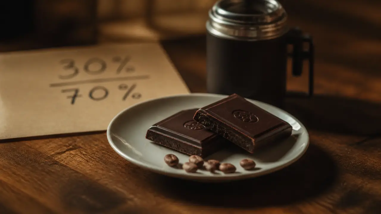 Chocolat noir et cholestérol : 2 carrés à 70% de cacao