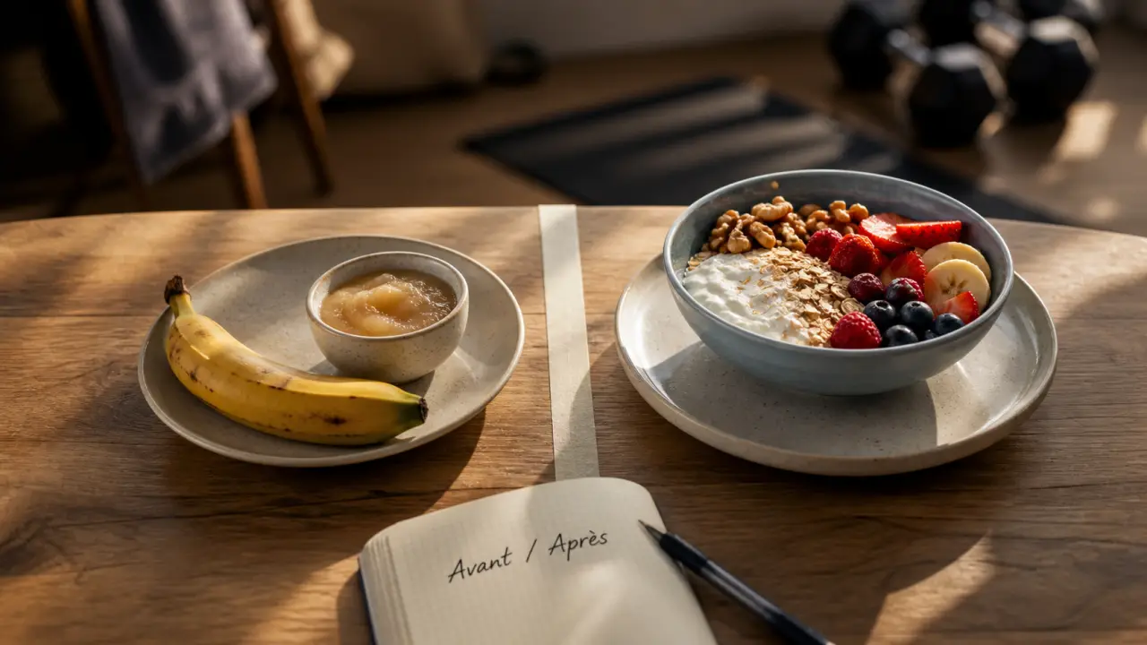 Perte de poids : manger avant ou apres le sport, avant et après l’entraînement