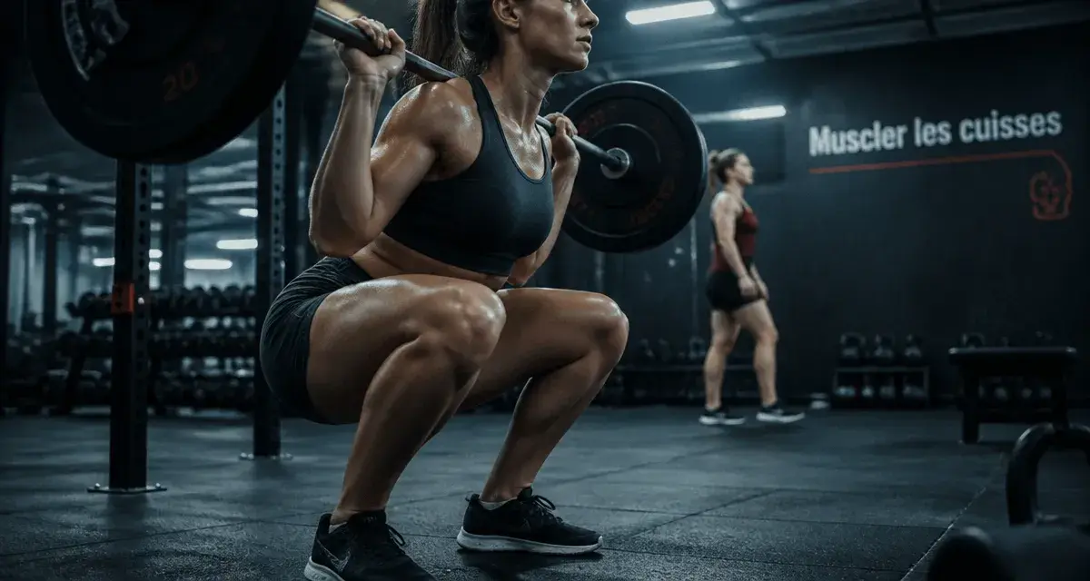 Se muscler les cuisses : squat profond en salle de sport