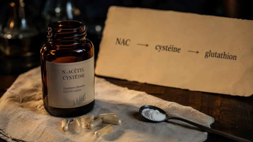 NAC complément alimentaire : à quoi sert-elle pour le glutathion, les bronches et les précautions ?