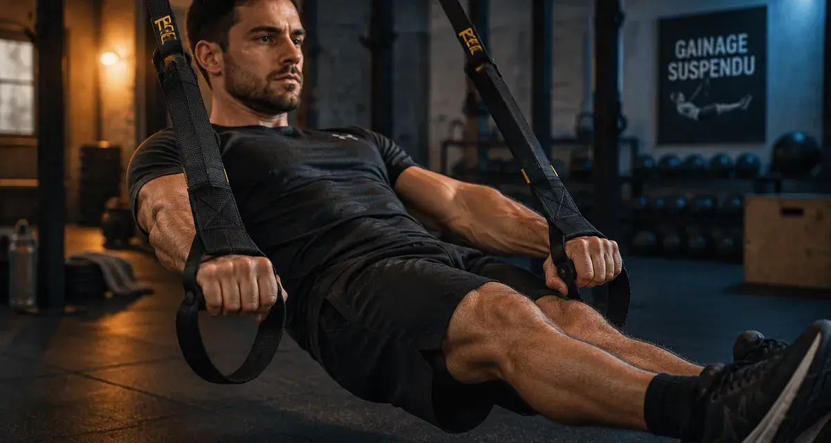 Gainage suspendu : bassin en rétroversion pour protéger le bas du dos
